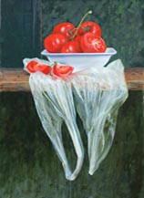 Tomaten in plastic